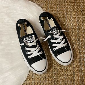 Converse Chuck Taylor All Star Shoreline Slip On Shoes Womens 8 - Black / White